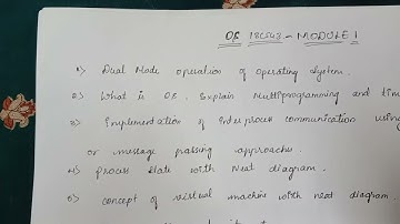 Operating System 18cs43 very important question