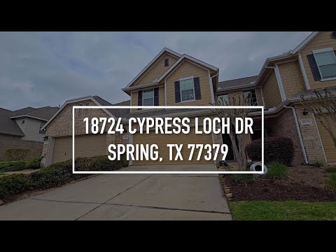 18724 Cypress Loch Dr, Spring, TX home video tour
