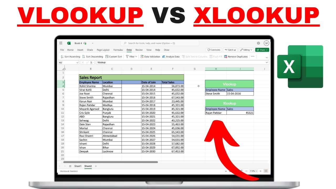 VLOOKUP VS XLOOKUP In Excel - YouTube