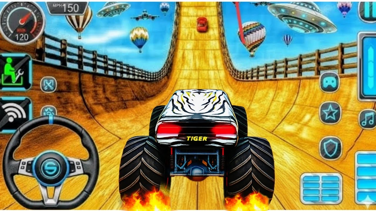 Flying Truck Racing Game: Sky-High Stunts! 🚗 For Toddlers