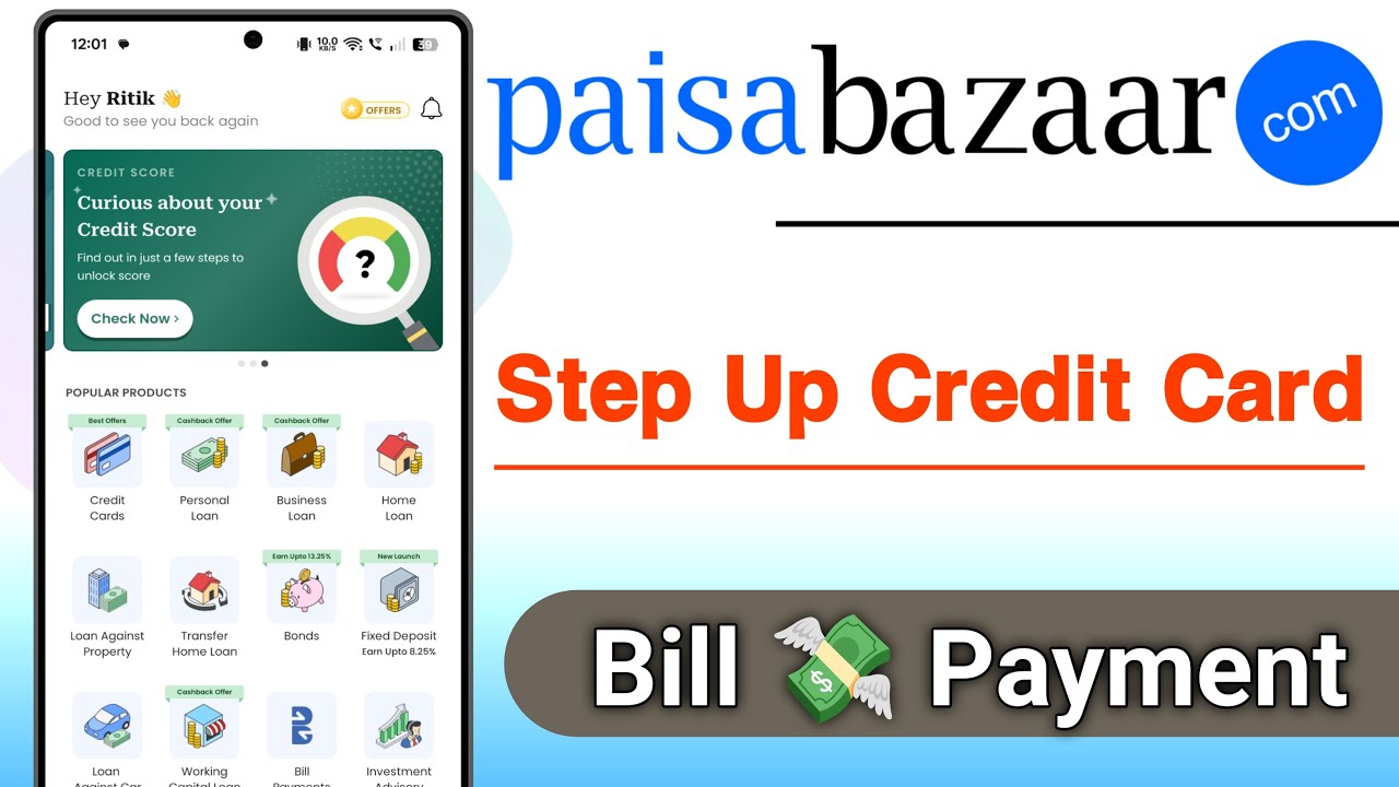 Paisabazaar Step Up Credit Card Bill Payment