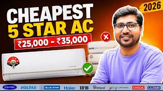 Cheapest 5 Star AC🔥Best AC 1.5 Ton 5 Star In India 2026❄️AC 1.5 ton best in India 2026