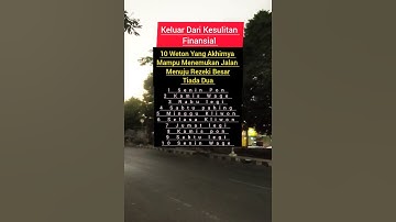 10 Weton Yang Akhirnya Menemukan Jalan Rezeki Besar Tiada Dua #shorts
