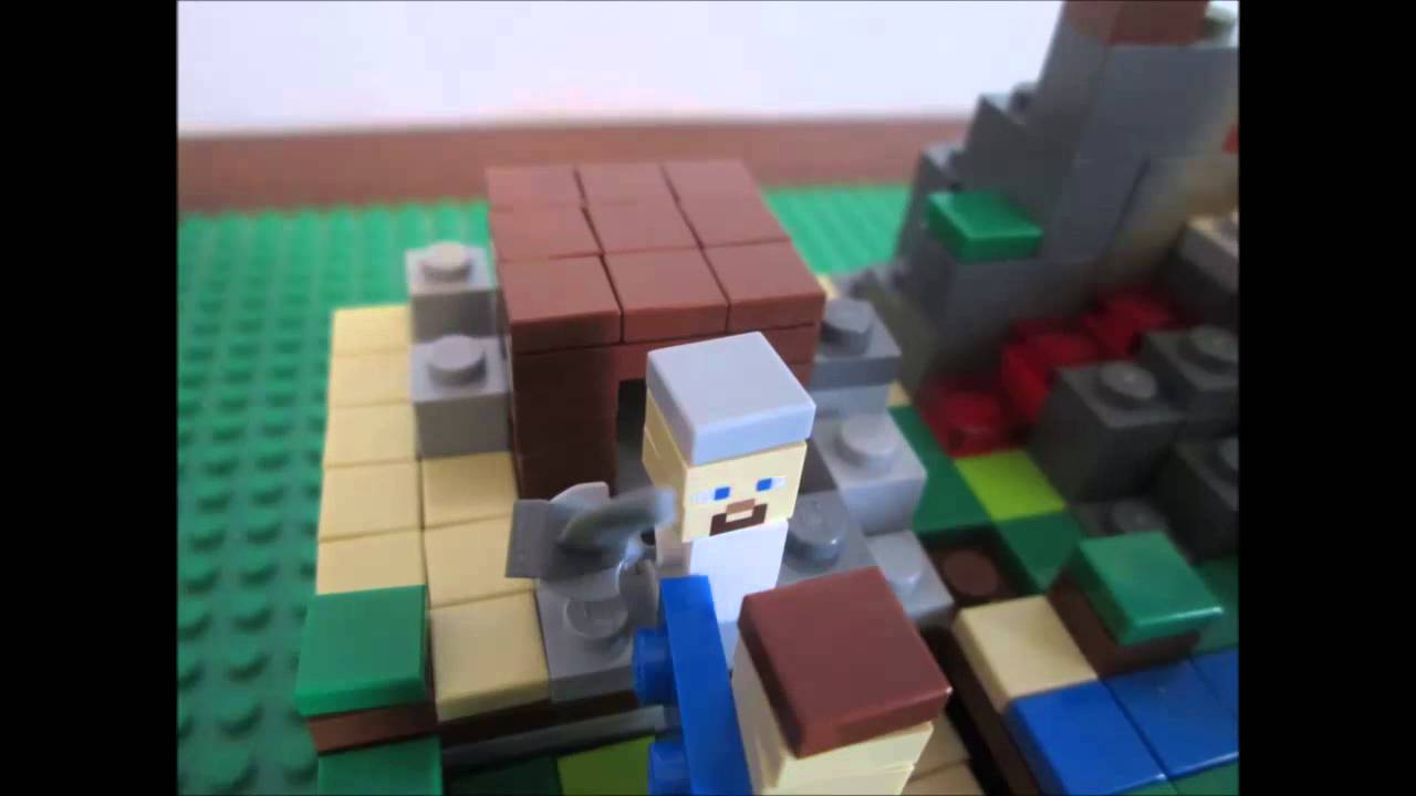 Lego minecraft Steve vs the Herobrine - YouTube