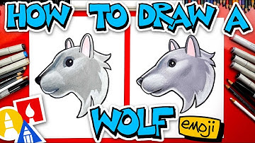 How To Draw The Wolf Head Emoji 🐺