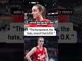 Caitlin Clark Speaks Out Against Hate Toward WNBA Players 🏀 #wnba #caitlinclark