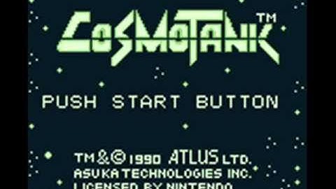 Cosmo Tank Game Boy Title Music