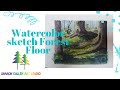 Forest Floor Sketch- Watercolor quick study