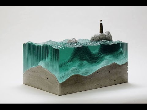 Combines glass and concrete into surprising works of art - YouTube