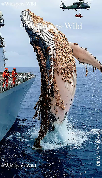 Rescuing a Giant Whale with Sea Squirts Wildlife Recovery Journey #animalcare #sealife