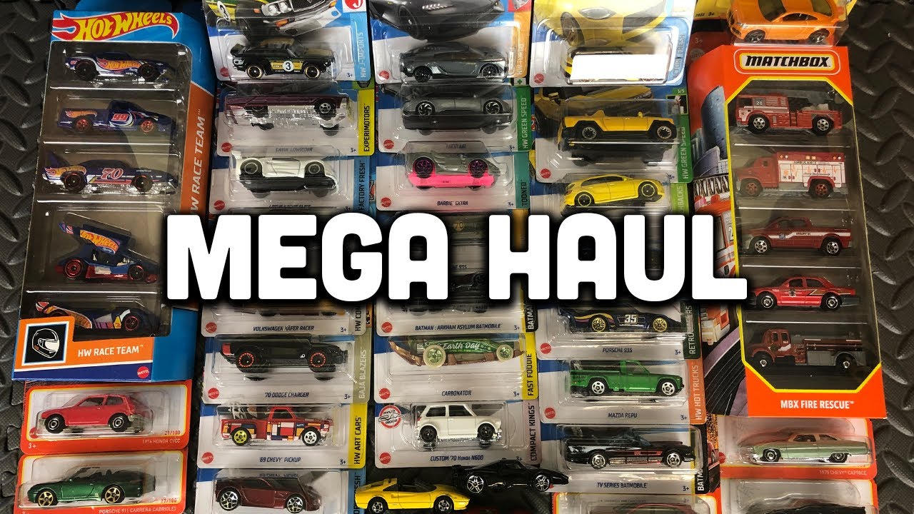 Hot Wheels & Matchbox MEGA Haul! Ferrari, Koenigsegg, Lotus, Porsche,...