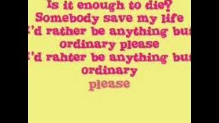 Anything But Ordinary by Avril Lavigne(With Lyrics in Video)