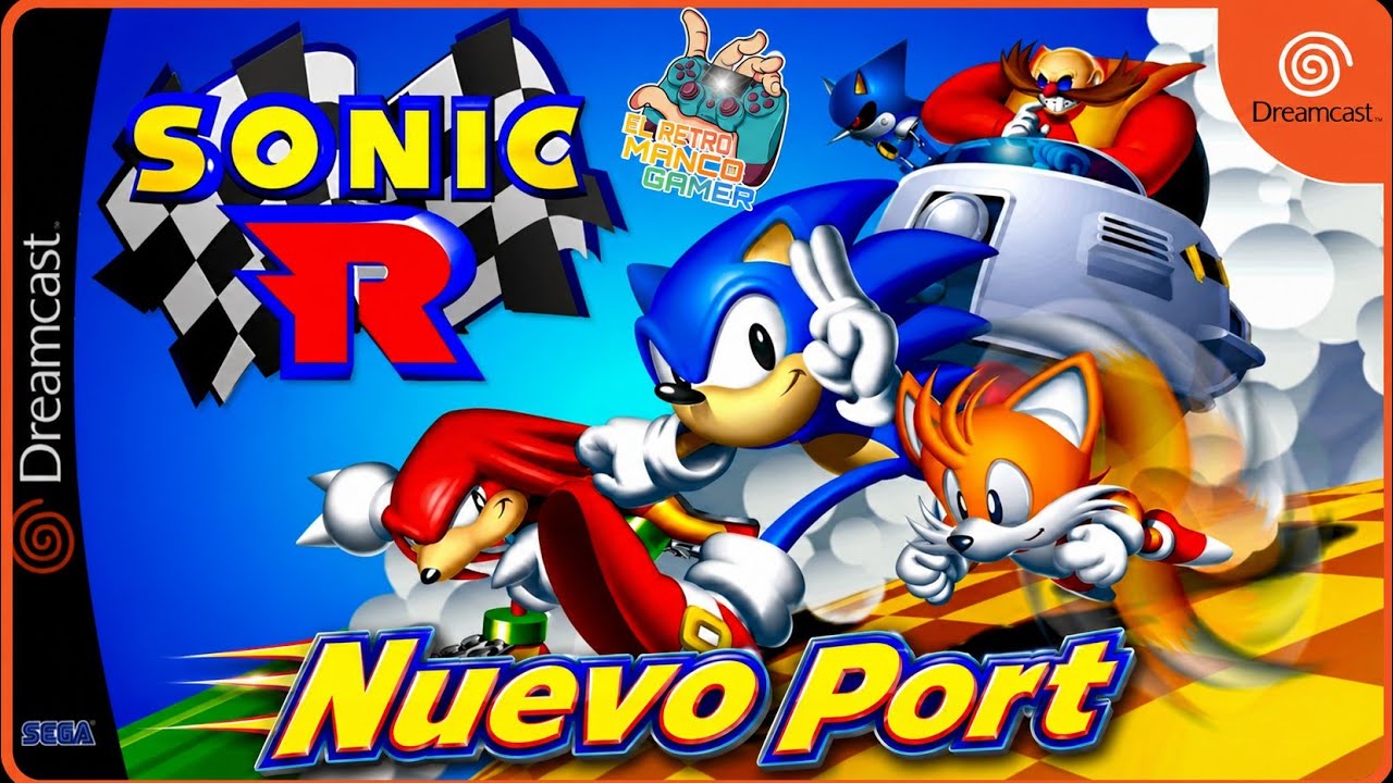 SONIC R - 🦔Manquendo a DOS PLAYERS con el NUEVO PORT para SEGA DREAMCAST