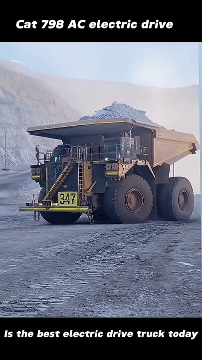 The Cat 798 AC truck provides higt efficiency and uphill capability #cat798ac #truck #mining