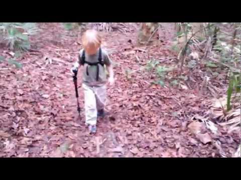 Toren hiking at the Alafia River Corridor