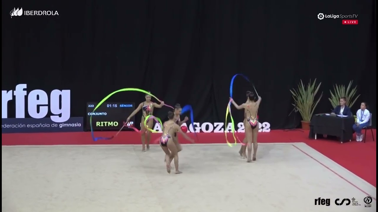 Conjunto Sénior Club Ritmo Cintas y Pelotas- Zaragoza 2022