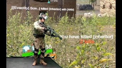 The Last Player VR with AgileVR locomotion exoskeleton, 4 game duo win streak