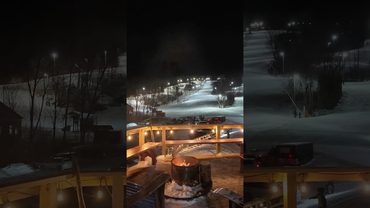 Skiers watch Milan Cortina opening ceremony from Cochran's Ski Area