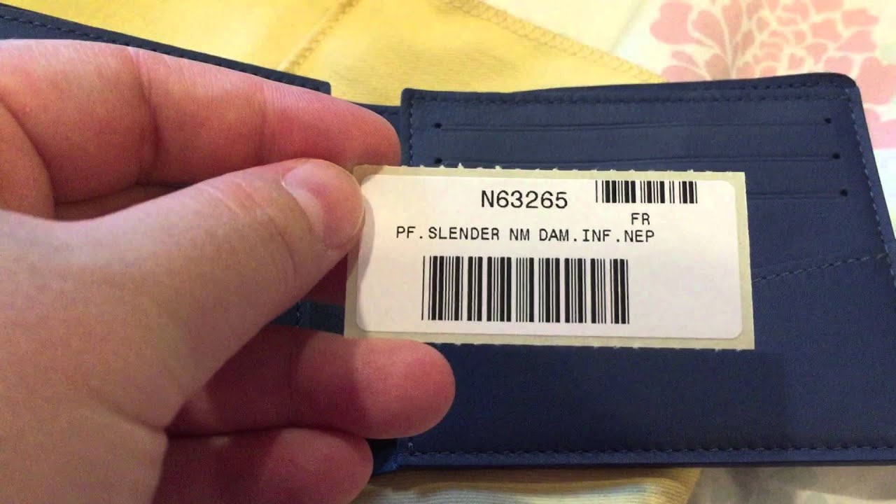 Unboxing Louis Vuitton Slender Wallet in Damier Infini 