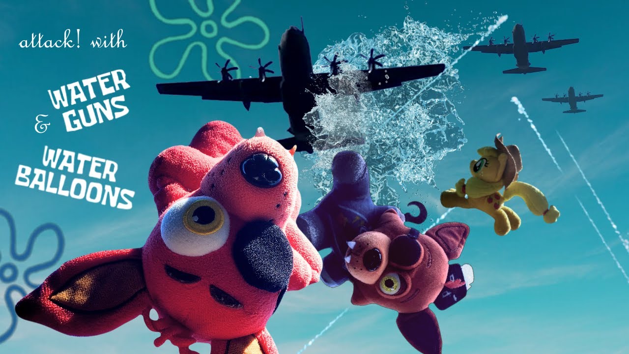FNaF Plush Water Guns & Water Balloons YouTube