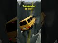 Crossing The Road Gap at 100km/h vs 300km/h! 🔥🚗 #shorts #beamng #beamngdrive #crashtest
