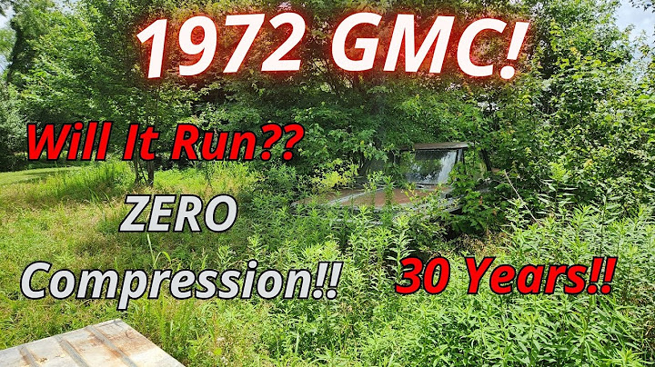 Will This 72 GMC Run After Sitting 30+ Years??