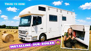 Boiler install time and we get the dcdc charger working #vanlife #offroad #diy #travel