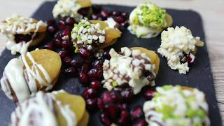 Doldurulmus Hurma Ve Kurukayisi Gefüllte Datteln- Und Getrocknete Aprikosen