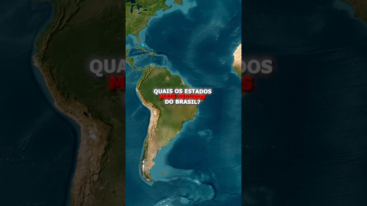 Quais são os estados mais seguros do Brasil? #geografia #mapas #brasil #segurançapública