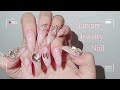 [SelfNailtutorial]대리석네일&쥬얼리댕글파츠/럭셔리네일하기/Luxury Jewelry Nail/unhas decoradas/钻石美甲/大理石美甲/美甲教程