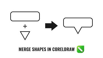 How to merge shapes in CorelDraw
