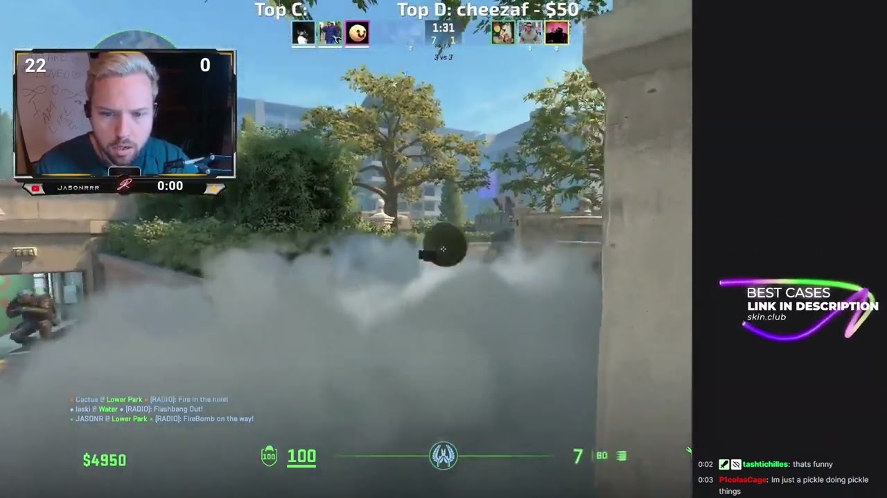 twitch reacts to JasonR spinbotting! (CS2)