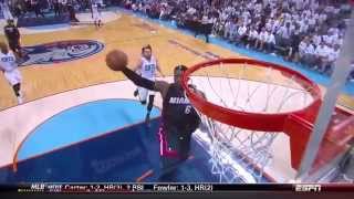 LeBron Stares Down Michael Jordan While Dunking