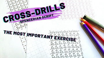 SPENCERIAN SCRIPT Cross Drill Tutorial / De Belangrijkste oefening!