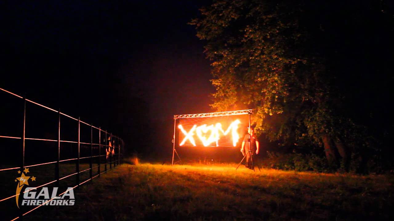 Fire Rope Set Piece - Wedding Fireworks - YouTube