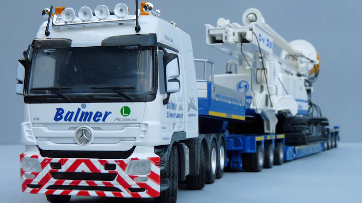 Conrad Mercedes-Benz Titan + Goldhofer Trailer 'Ba...