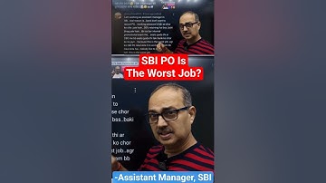 SBI PO Worst Job है? 🗜😰😔 #shorts #sbi #sbipo @AmarSirmaths​