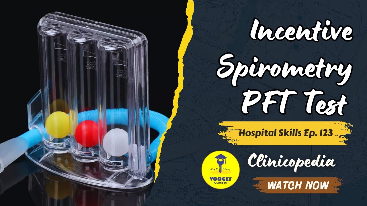 Incentive Spirometry 🌬️Pulmonary Function Test (PFT) Procedure | Ep 123 | NCLEX | Voogly by Sahu Sir