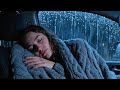 Rainy Night Inside a Quiet Car for Calm Relaxation and Deep Sleep Sounds