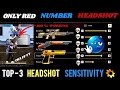 Free Fire All Gun Headshot sensitivity 2025⚙️✅ 100% Working 😱 | 2GB, 4GB, 8GB, 12GB RAM..