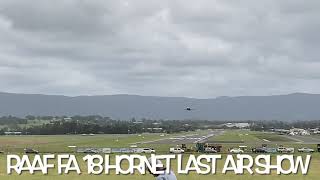 Wings over Illawarra RAAF F\/A 18 Hornet last air show