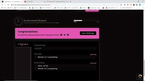 Hello, World in C | HackerRank solution in C