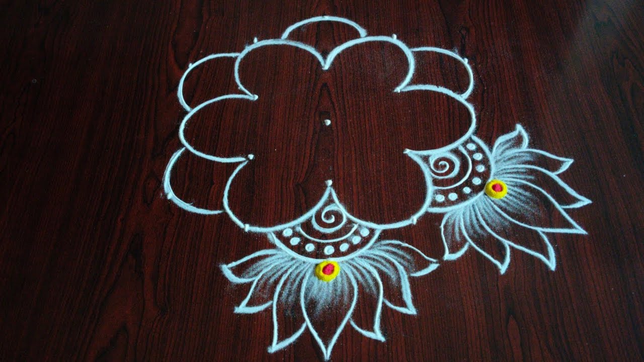 Friday special rangoli designs (5×3) dot's...