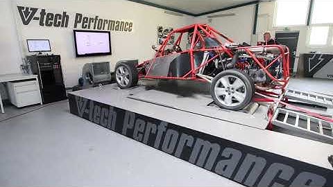 Vtech-Performance Leistungsmessung Tuning Buggy on 4WD Vtech Dyno VT-4/B2