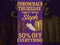 Thrift w/ Steph TONIGHT 7PM ET 💜 50% OFF EVERYTHING! Govt shutdown or not—I got you! #eclecticnista