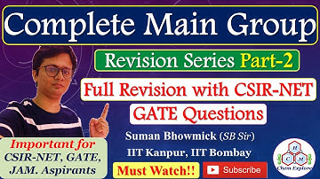 Complete Main Group Chemistry Revision||Very Important for CSIR-NET GATE JAM||Revision Series Part-2