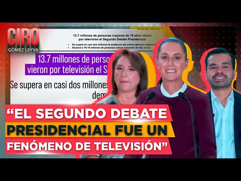 14 millones de personas mayores de 18 años vieron el segundo debate presidencial: CGL | Ciro