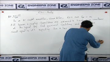 ESE-2019 Mains EDC ANALOG Classes PART- 7 By IES-Topper