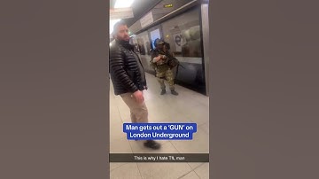Thumbnail of Shocking moment a man gets out a 'GUN' on London Underground