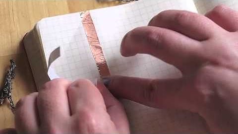 Folding Copper Tape for Paper Circuitry